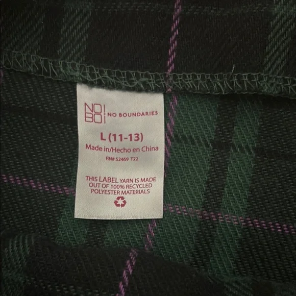 Plaid Green and Black Women's Skirt - Picture 2 of 3